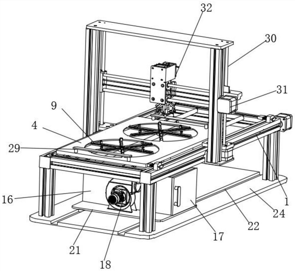 Gantry machining center for mechanical part machining