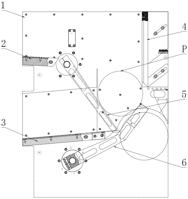 Bearing material ring feeding and discharging device and using method thereof