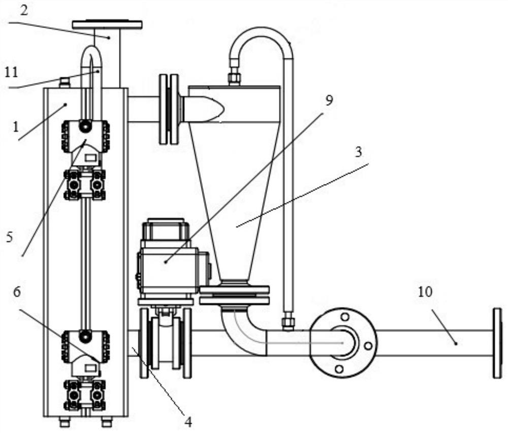 High-precision spiral-flow type crude oil moisture content measuring instrument