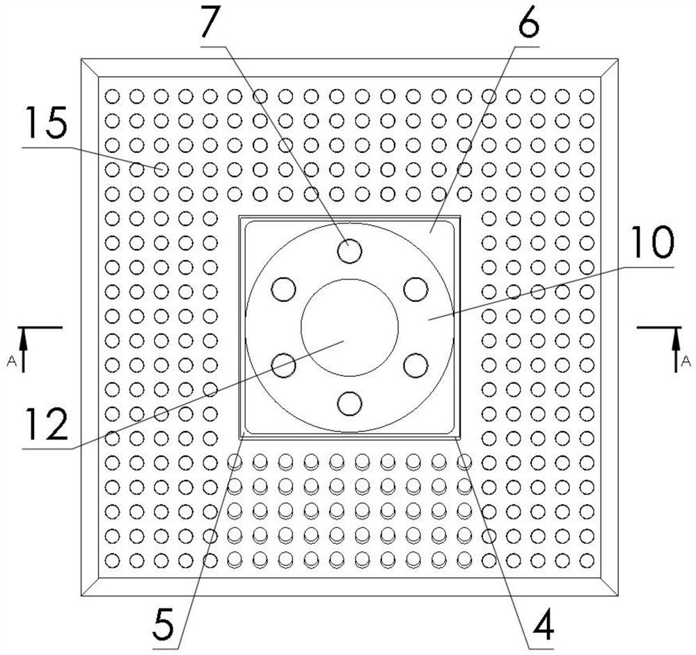 Cluster ejector pin system for semiconductor packaging die bonding