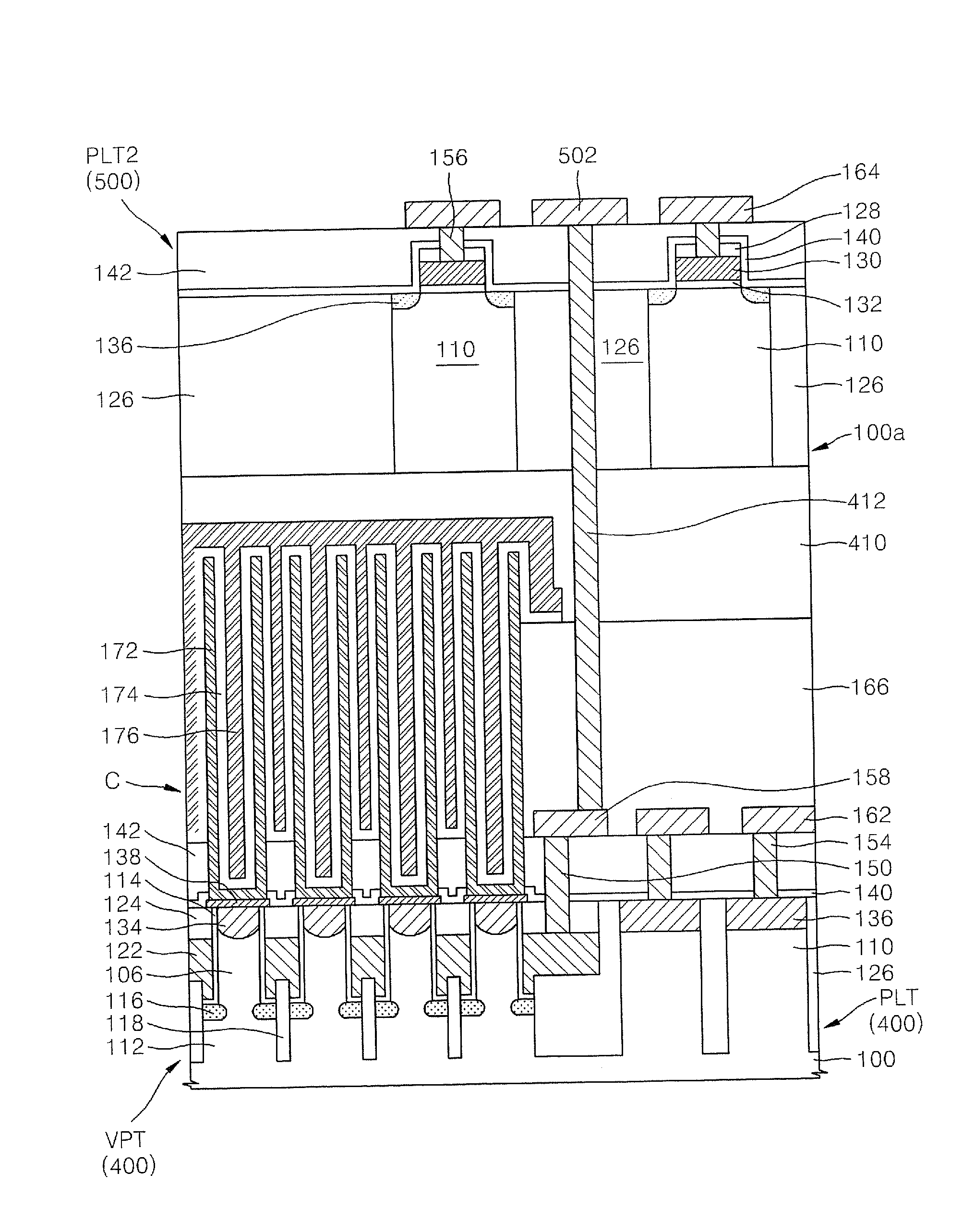 Integrated Circuit Semiconductor Device Including Stacked Level Transistors and Fabrication Method Thereof