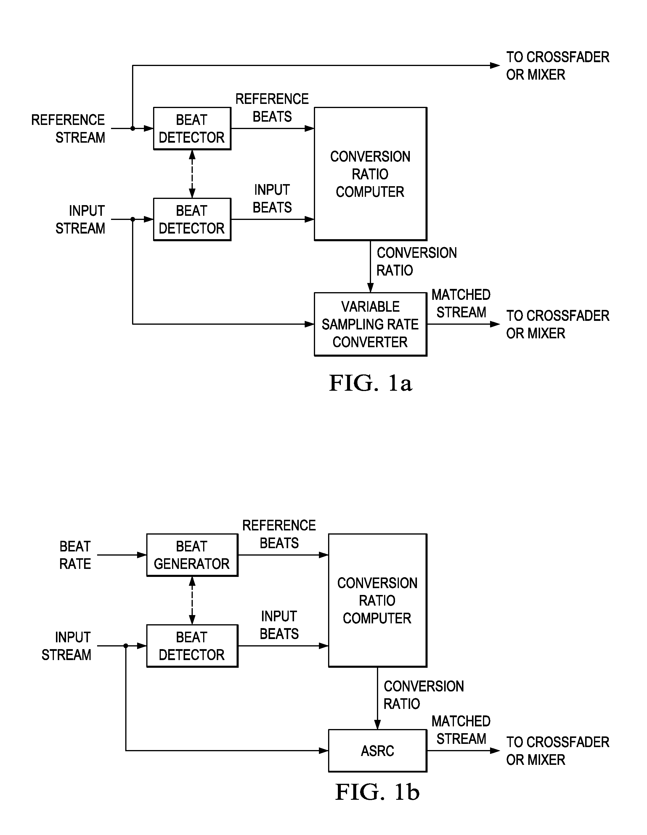 Beat matching for portable audio