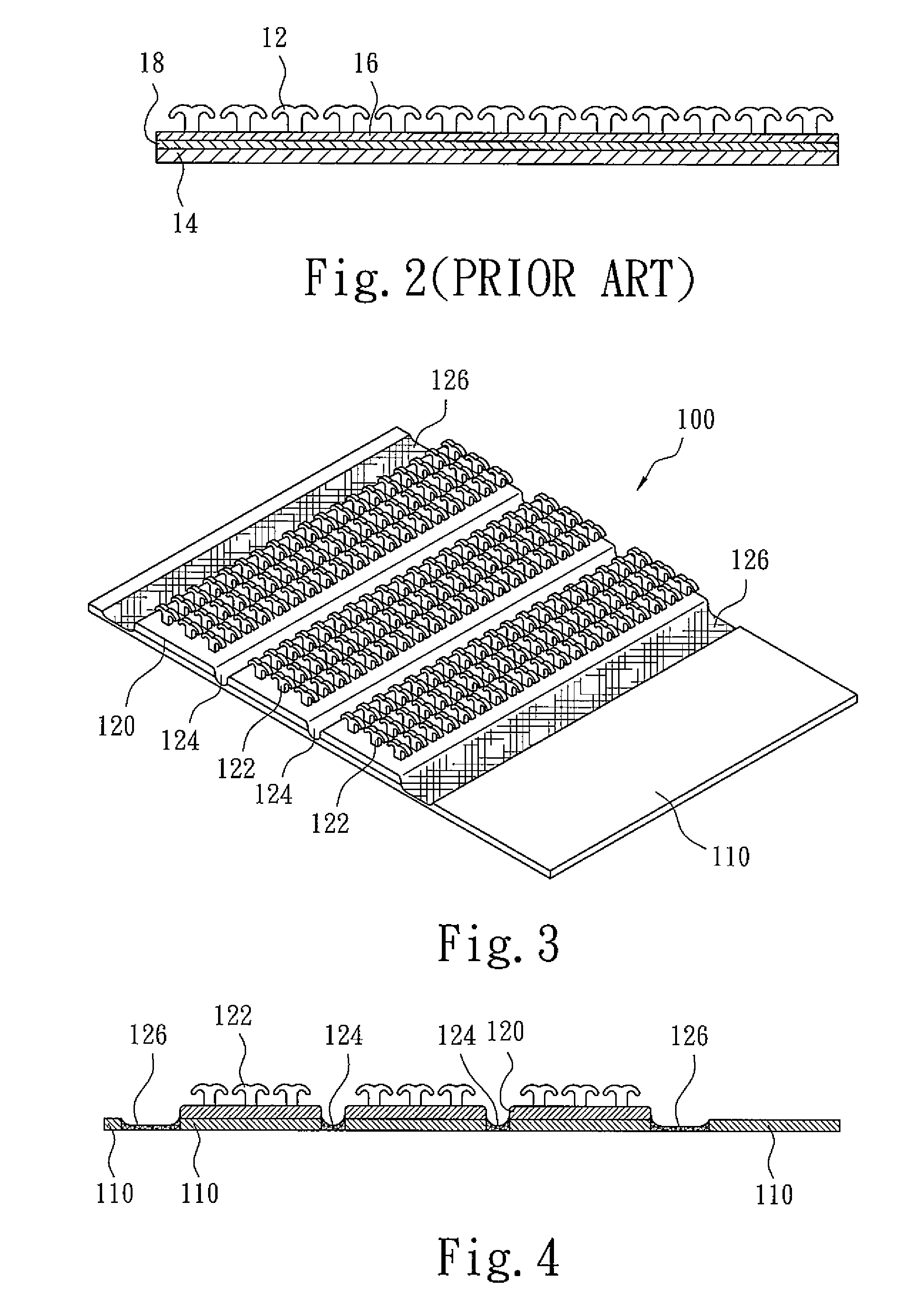 Fastening strap for disposable absorbing articles, method for manufacturing the same and disposable absorbing articles including the same