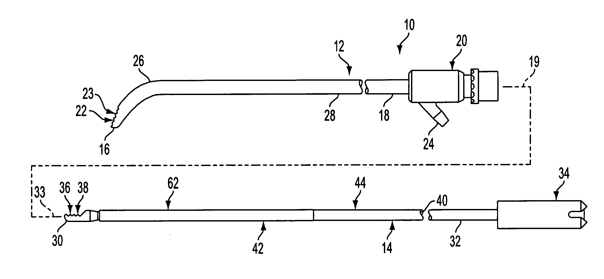 Angled tissue cutting instruments and method of fabricating angled tissue cutting instruments having flexible inner tubular members of tube and sleeve construction