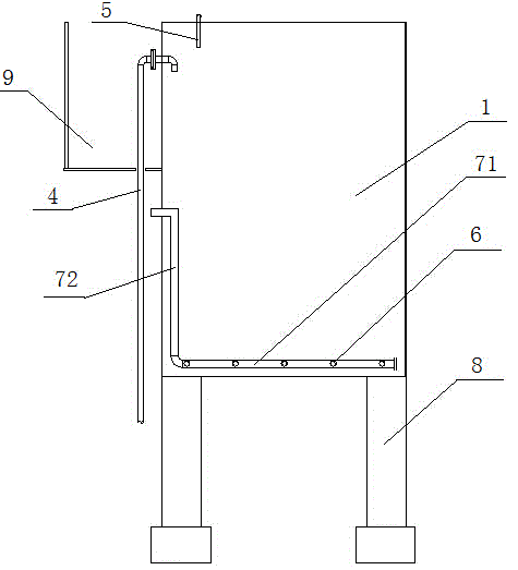 Pretreatment device for DMF (dimethyl formamide)-containing wastewater