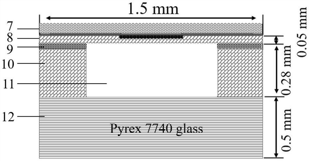 Wide-range pressure sensor chip and monolithic integration preparation method thereof