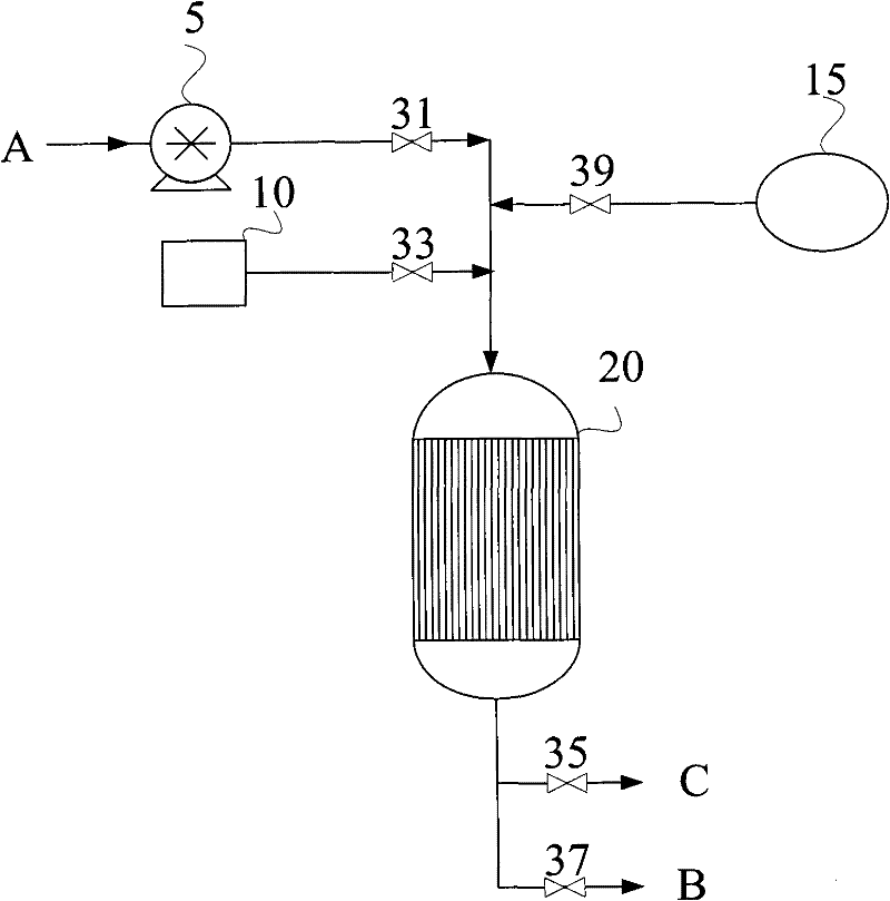 Device and method for reducing oxidation degree of adsorbed solvent