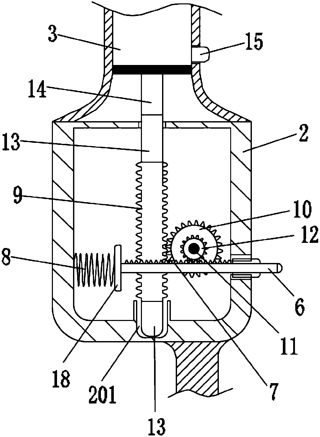 Medicament feeding machine for nursing of otolaryngology department