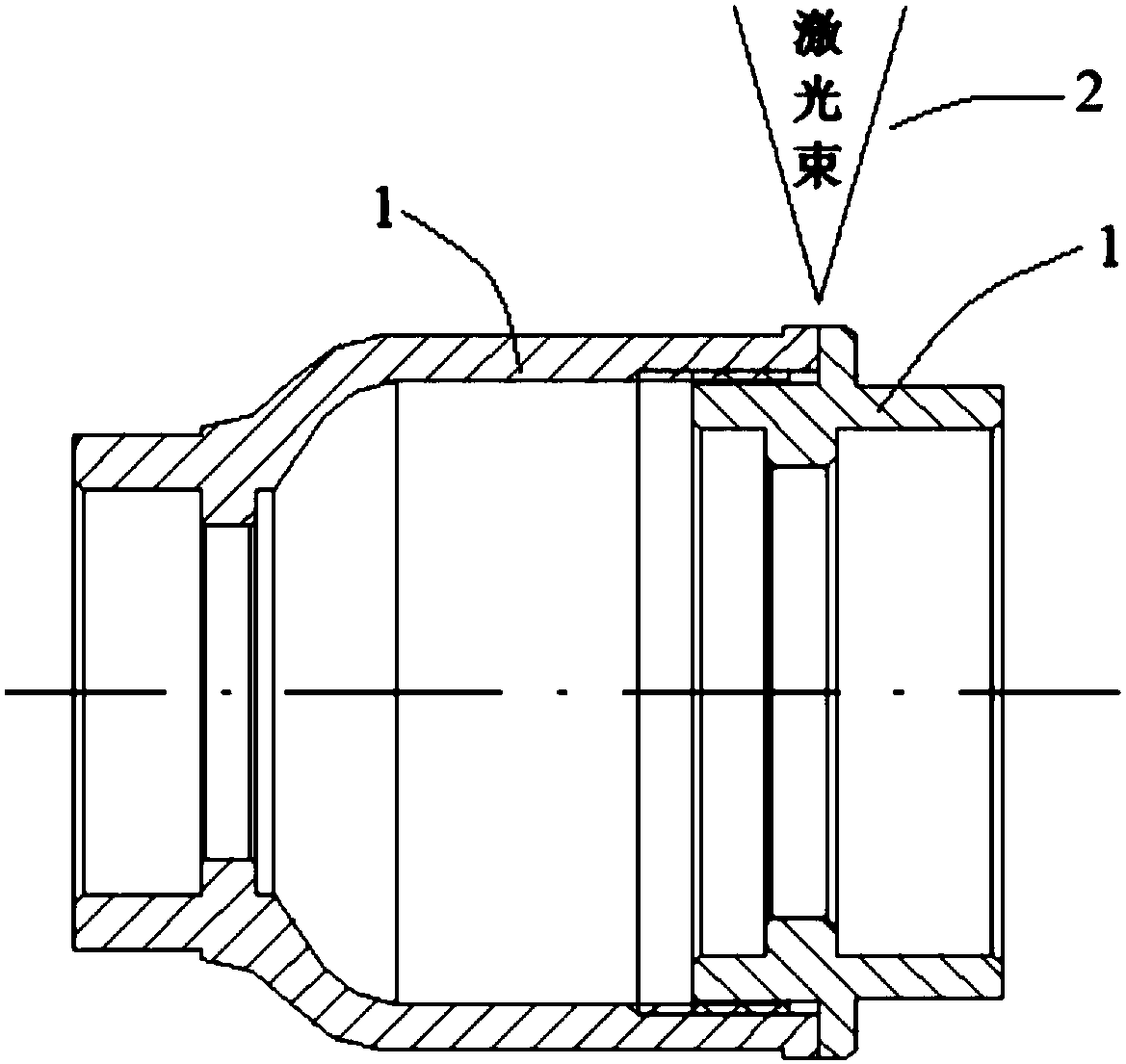 Brass fitting laser welding method