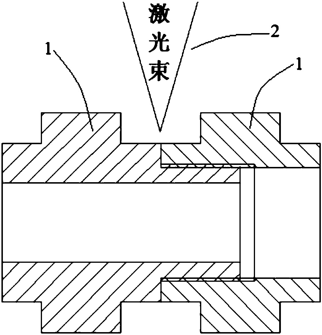 Brass fitting laser welding method