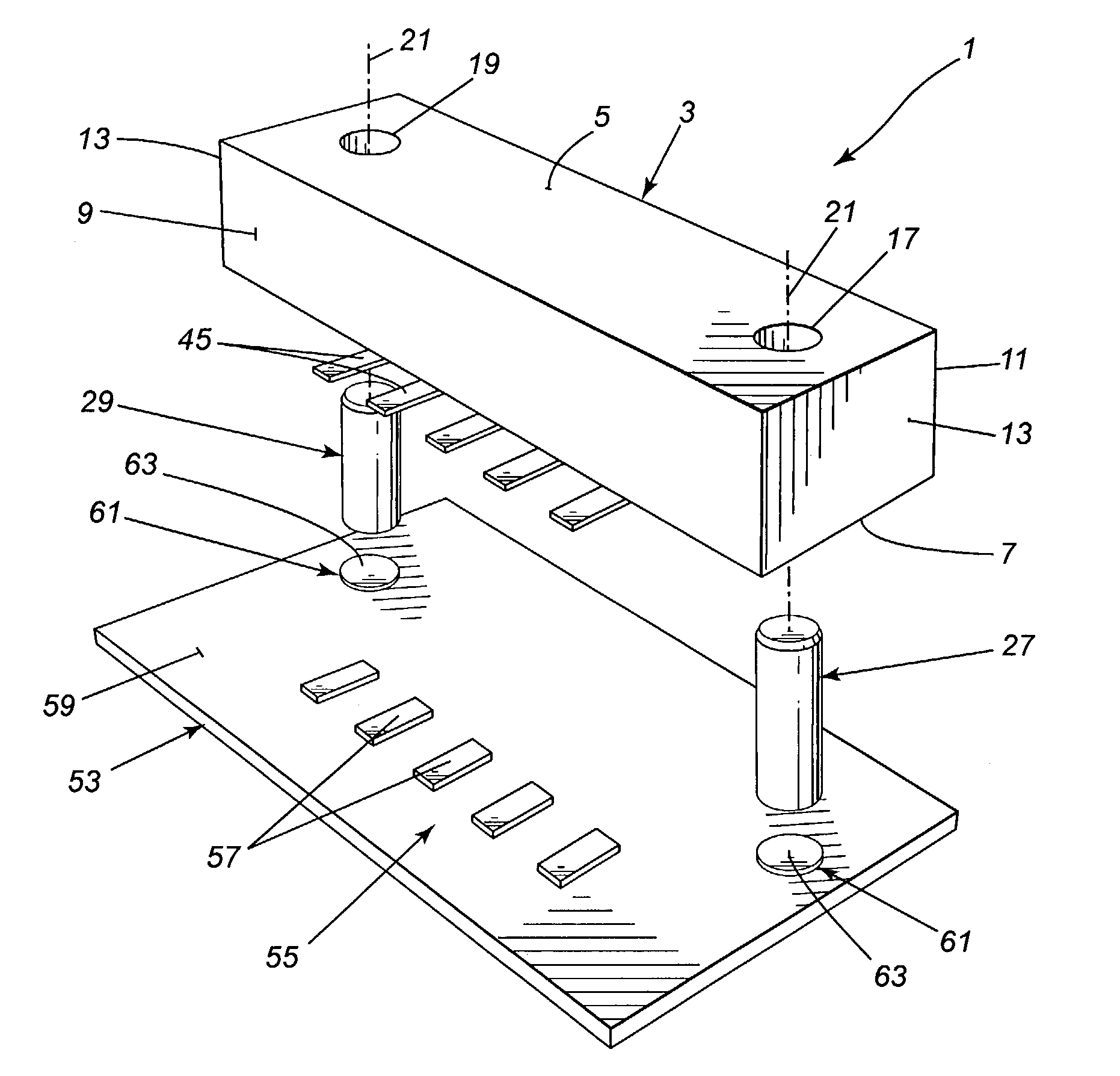 Surface mounted electrical component