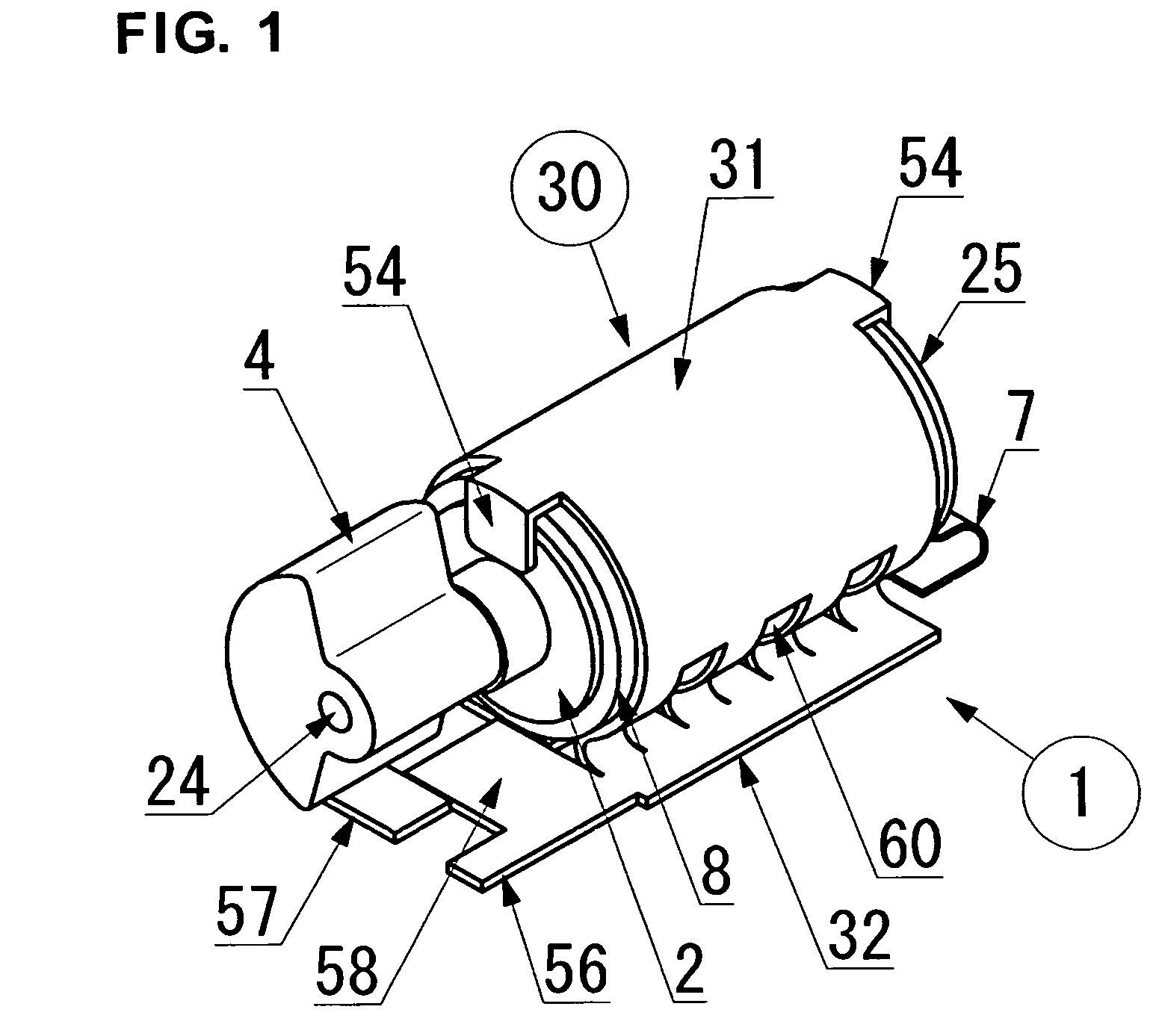 Surface mount-type vibration motor and fixation structure for surface mount-type vibration motor