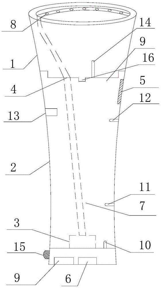 An integrated structure of an intelligent flowerpot