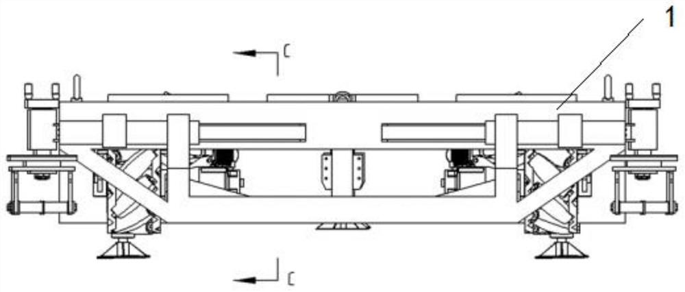 Movable platform capable of realizing six-degree-of-freedom posture adjustment