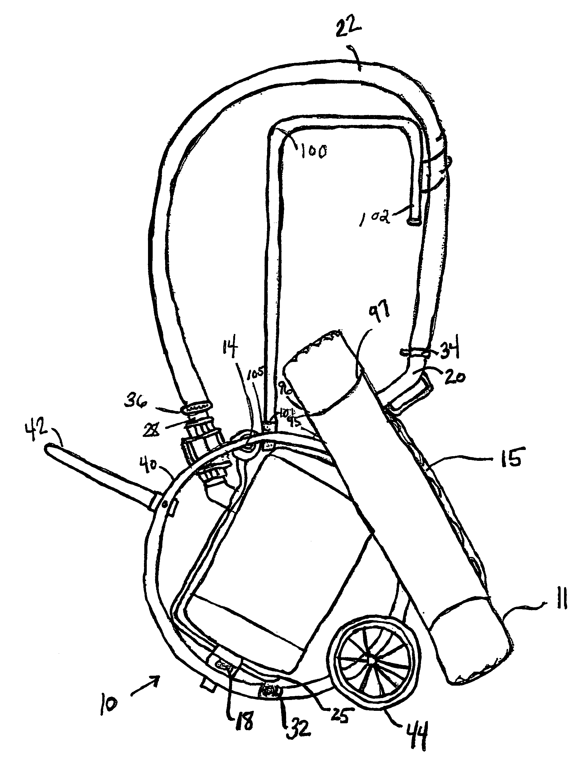 Inflating device for tires