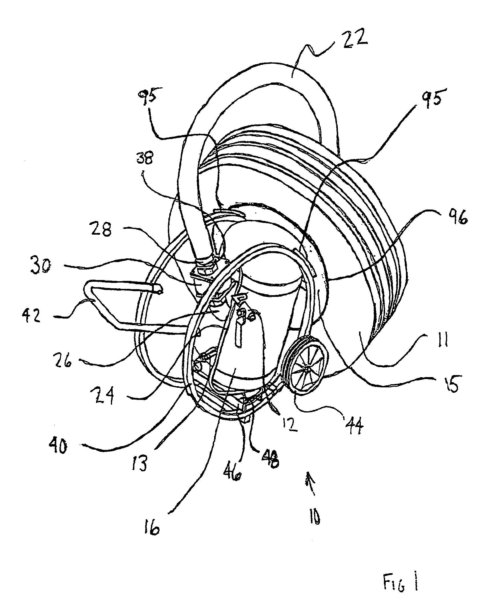 Inflating device for tires