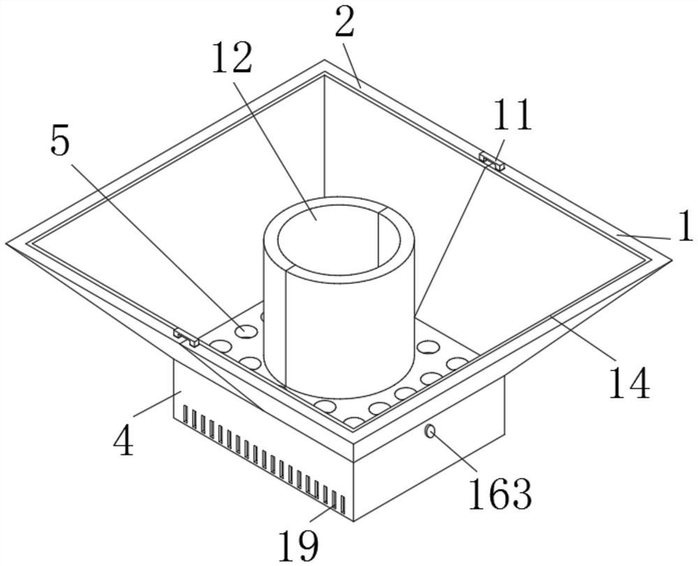 Automatic fruit collecting device based on fruit tree ripening