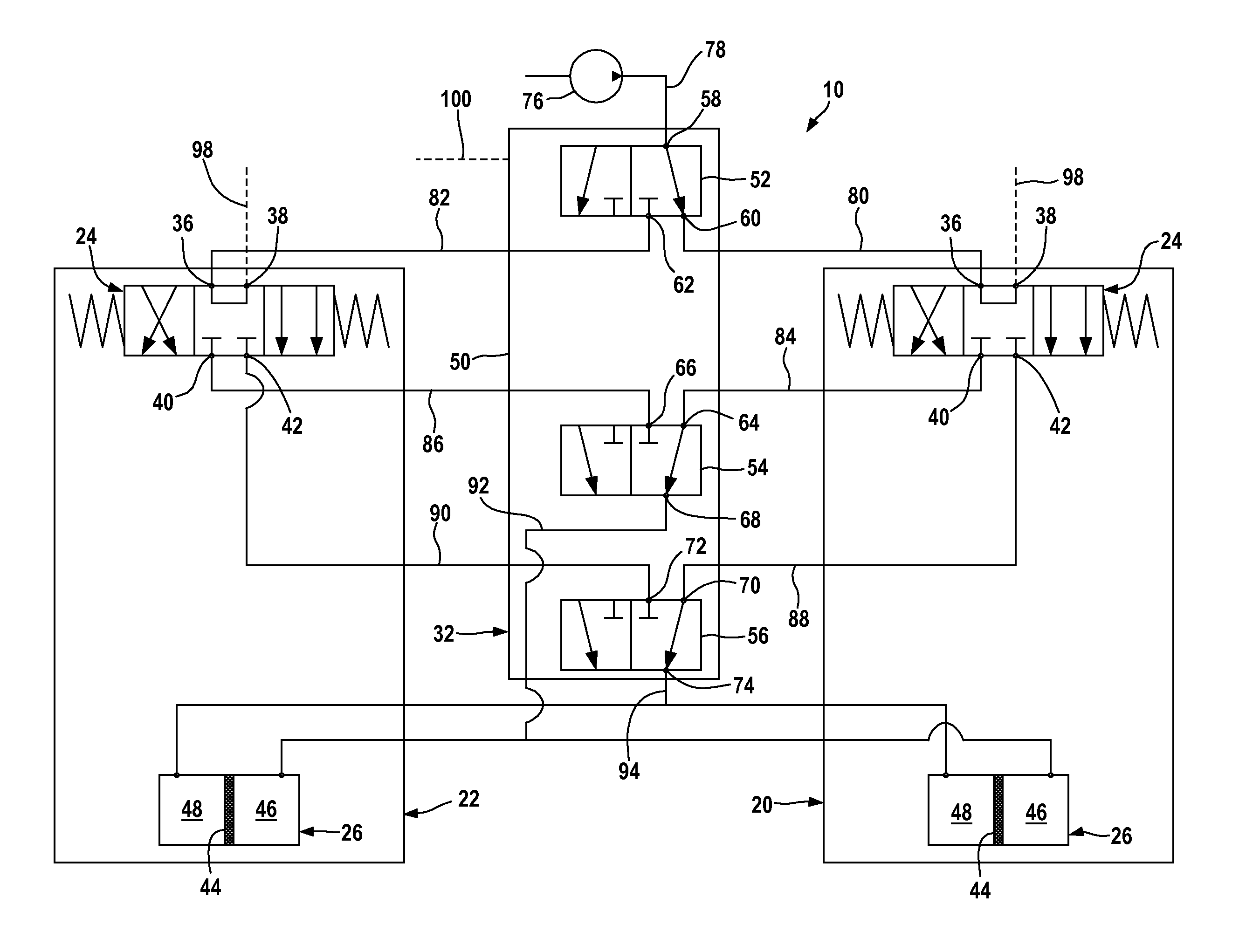 Dual hydraulic power steering system