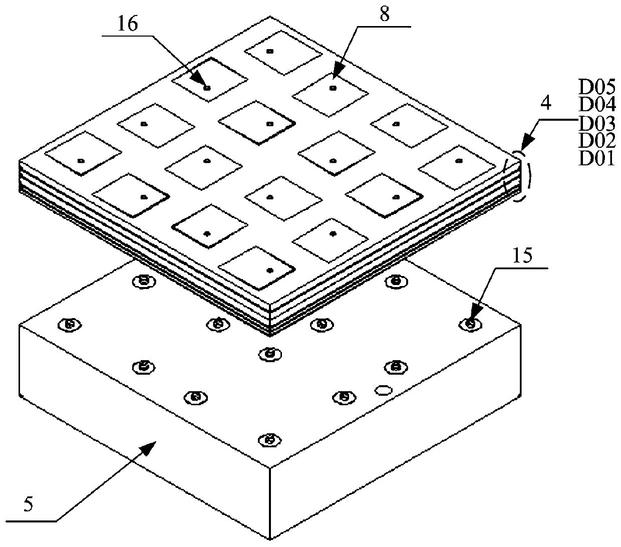 Full duplex active phased array filter antenna array