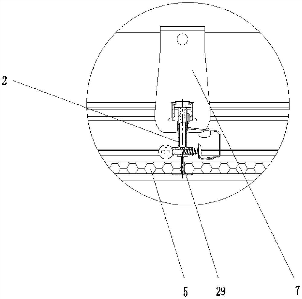 Suspended ceiling installation structure and installation method