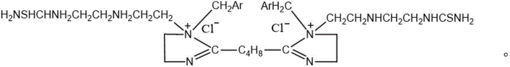 Adipic acid bis-imidazoline derivative and preparation method thereof, and applications of adipic acid bis-imidazoline derivative as corrosion inhibitor