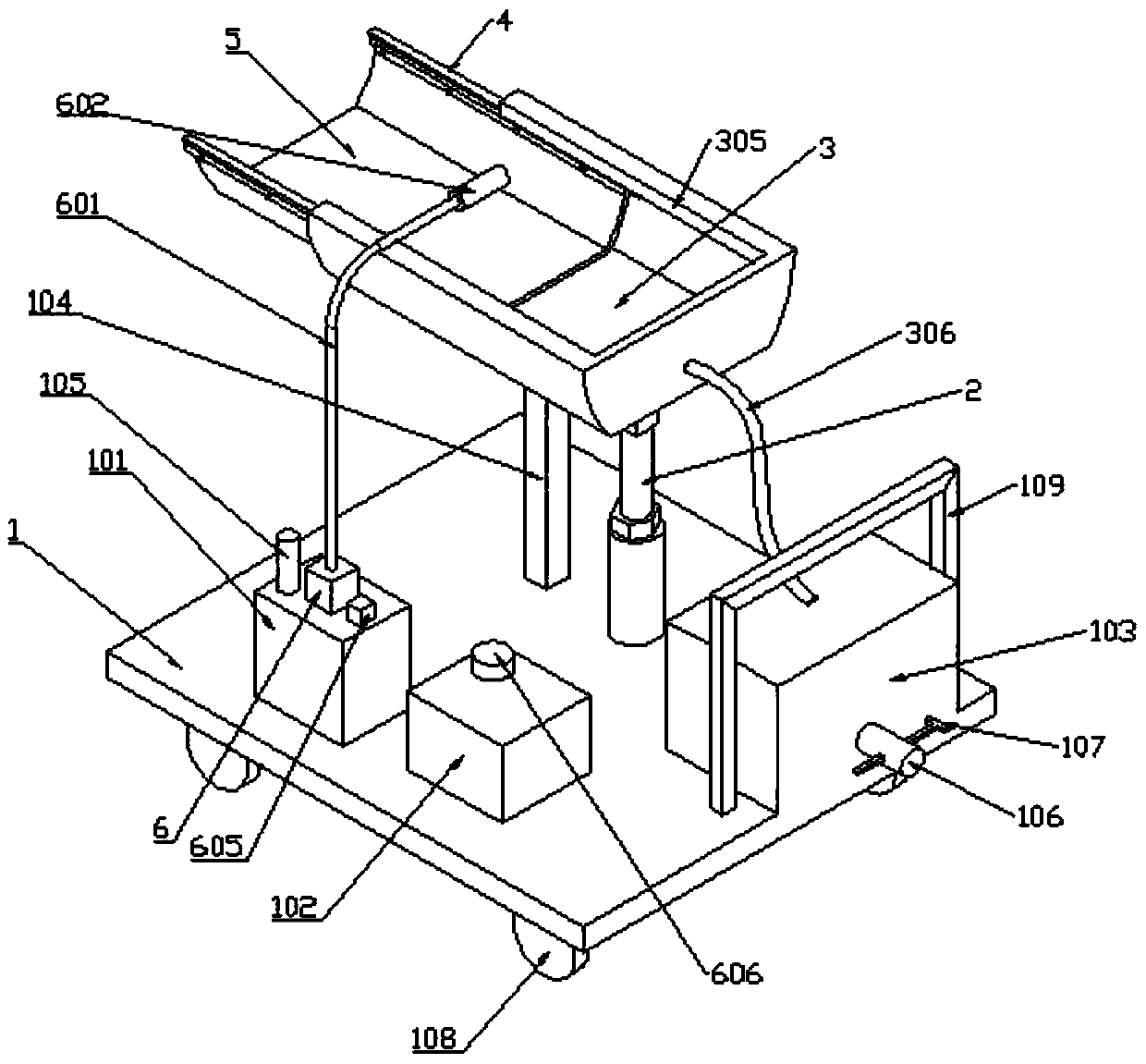 Pediatric surgical operation wound cleaning and drainage device