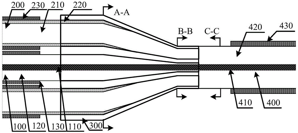 Optical fiber end face pumping coupler for optical fiber amplifier and fabrication method of optical fiber end face pumping coupler