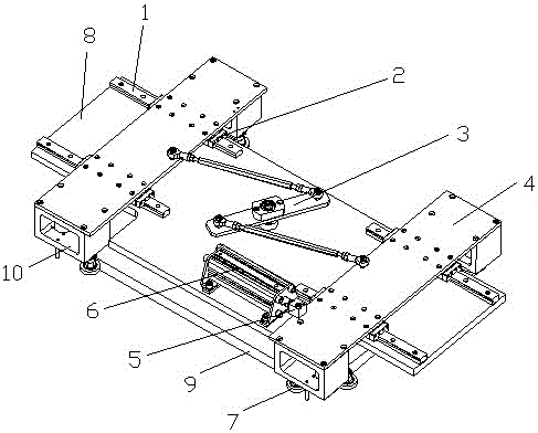 Rectangular workpiece automatic positioning clamping device