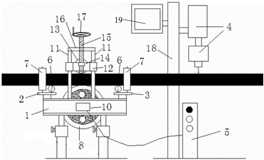 Surface printing device for coal mine cabtyre cables