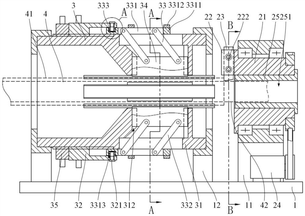 Cable head processing device of high-voltage cable