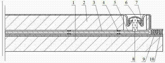 Double-vacuum-layer composite vacuum panel with sealing strips and getter and manufacturing method thereof