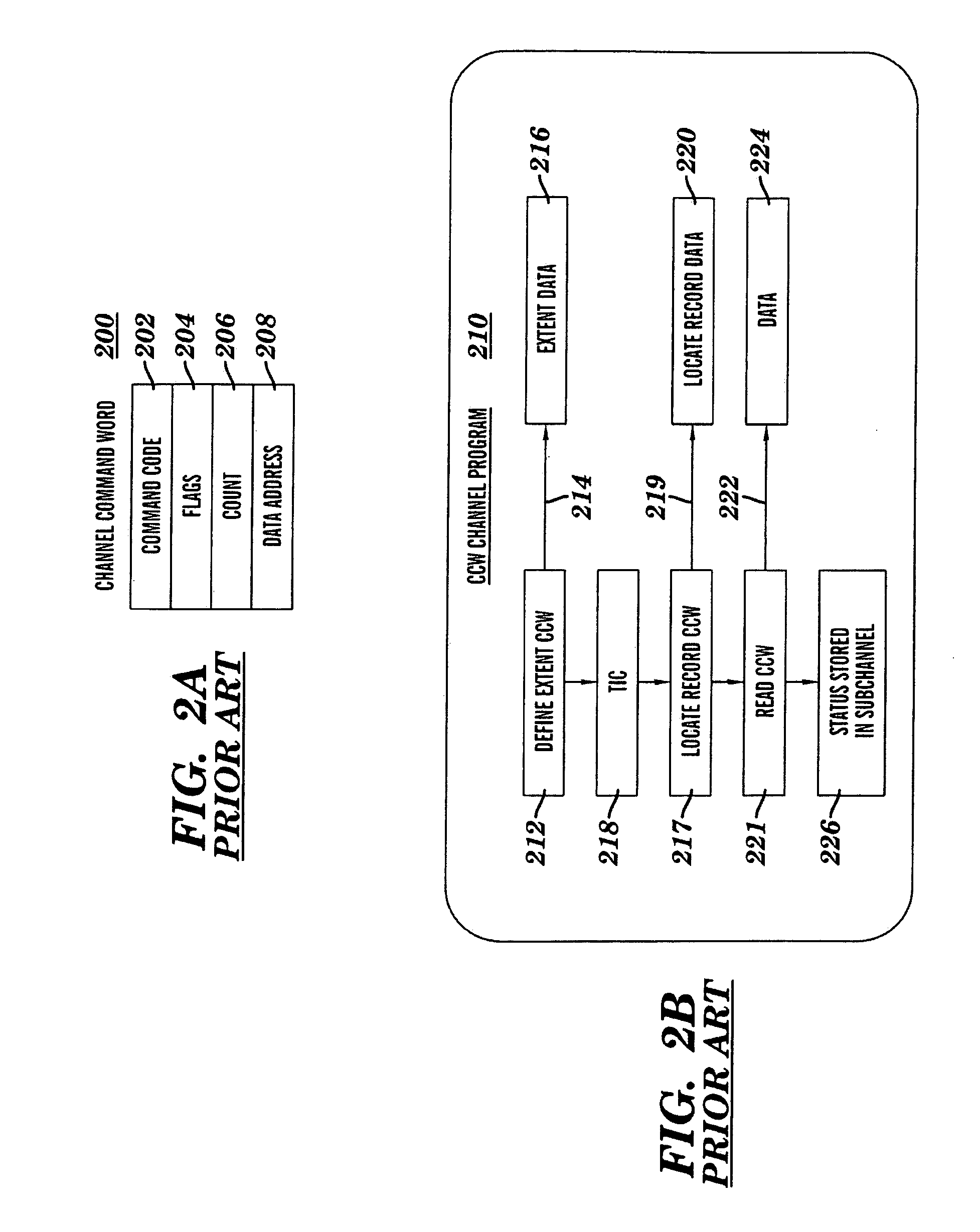 Computer command and response for determining the state of an I/O operation