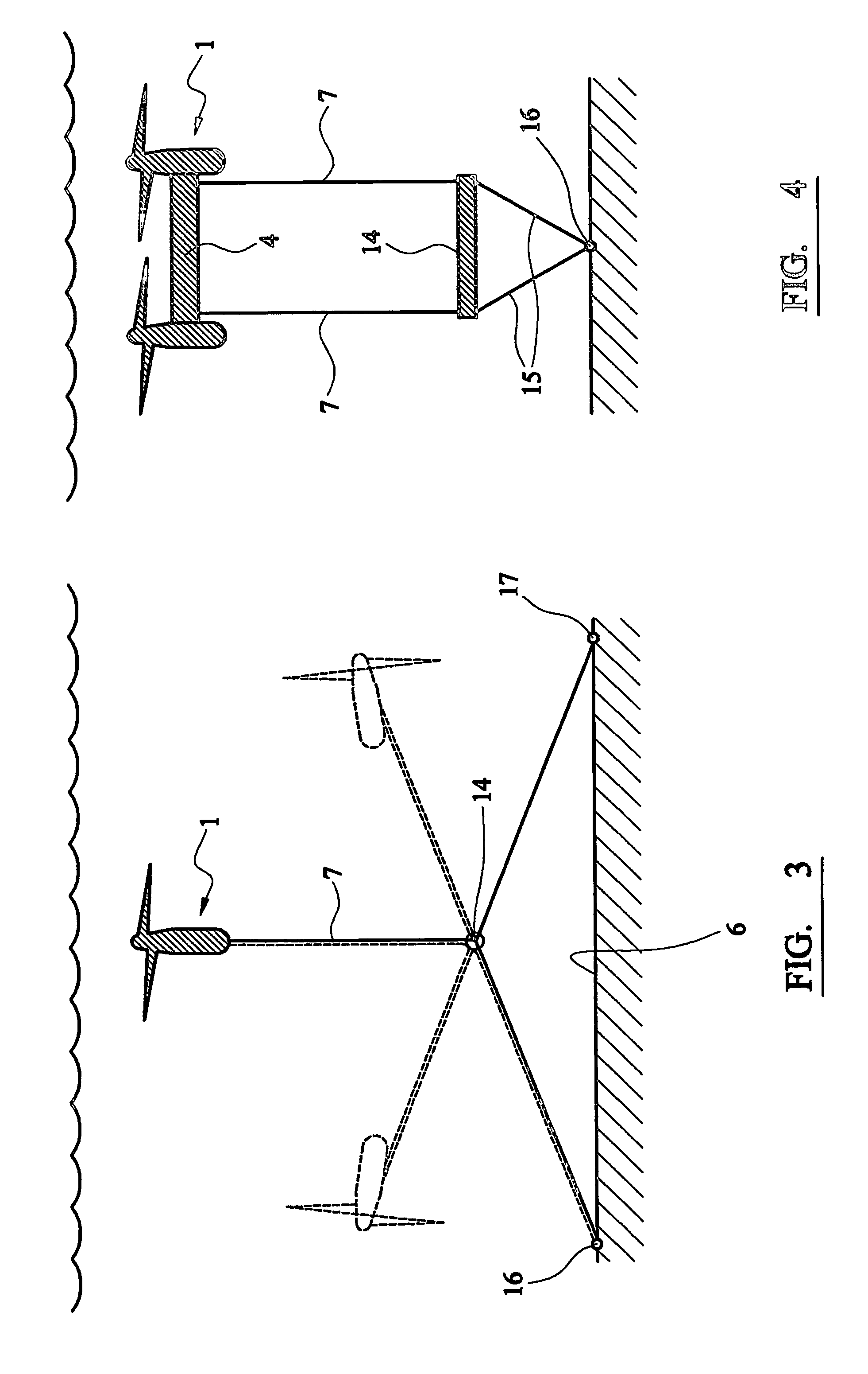 Submerged power generating apparatus