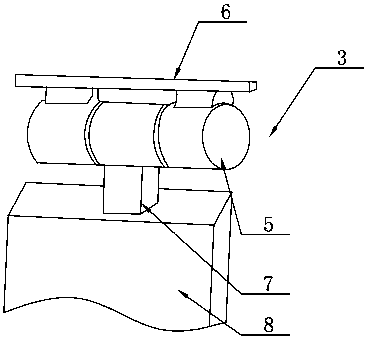 Damping air sac comforting structure of automobile driving cab