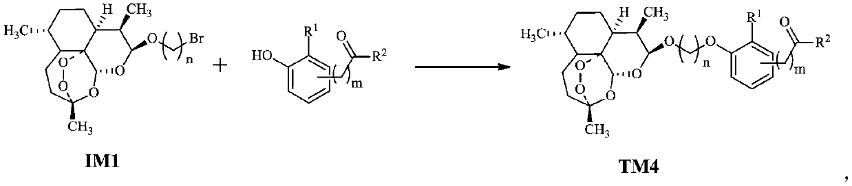 Dihydroartemisinin oxime-containing phenol derivatives as well as synthesis method and application thereof