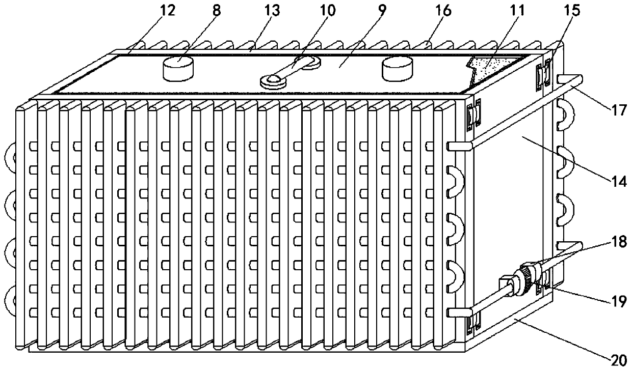 Lithium battery for electric forklift with good heat dissipation effect