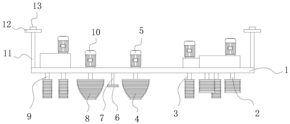 Control rope tensioning device