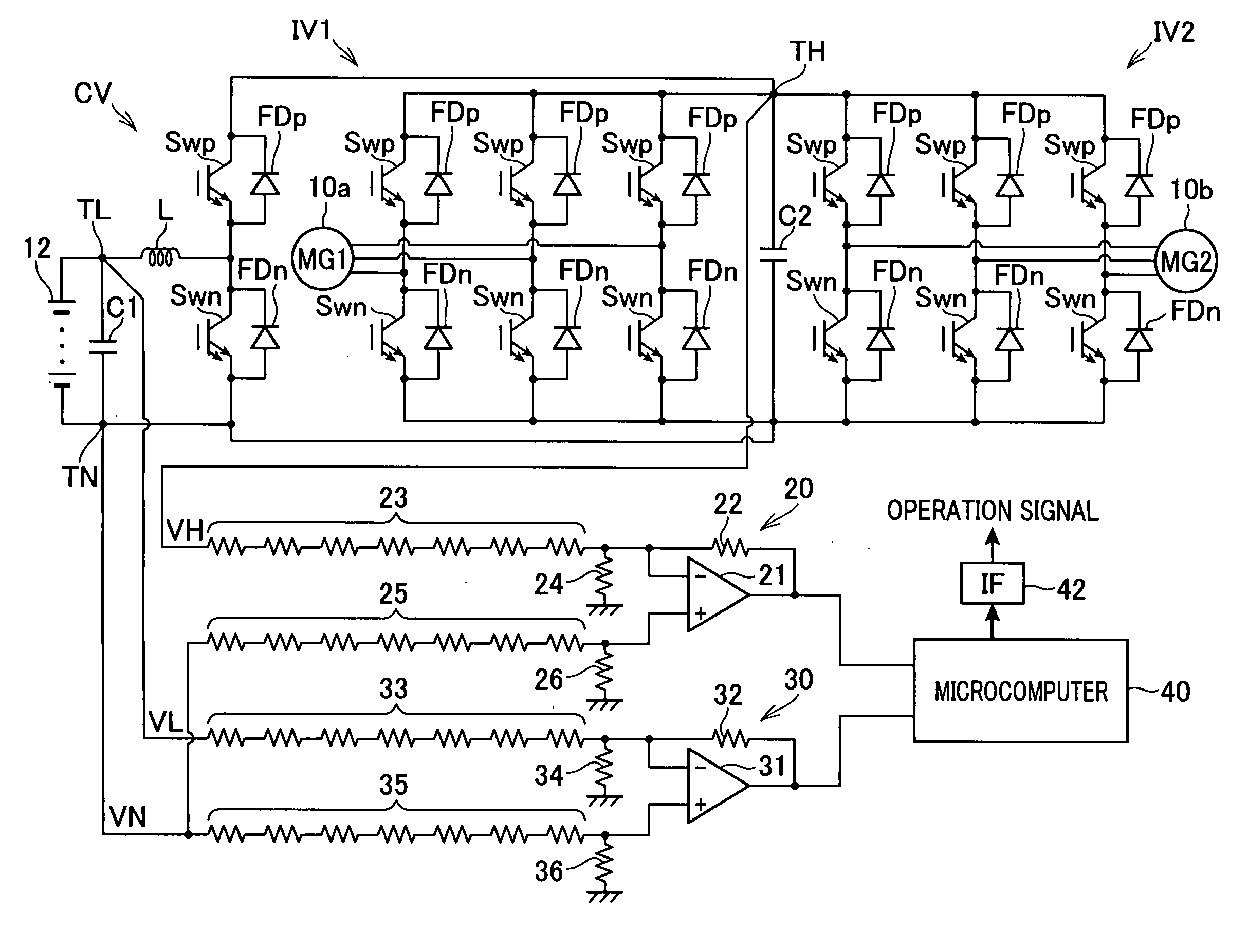 Power conversion apparatus provided with substrate having insulating area