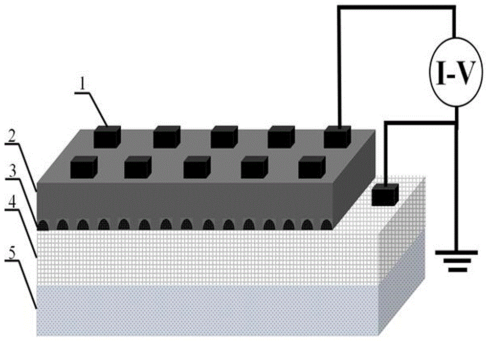 CoPtx nano composite structure electromagnetic memory device and preparation method thereof