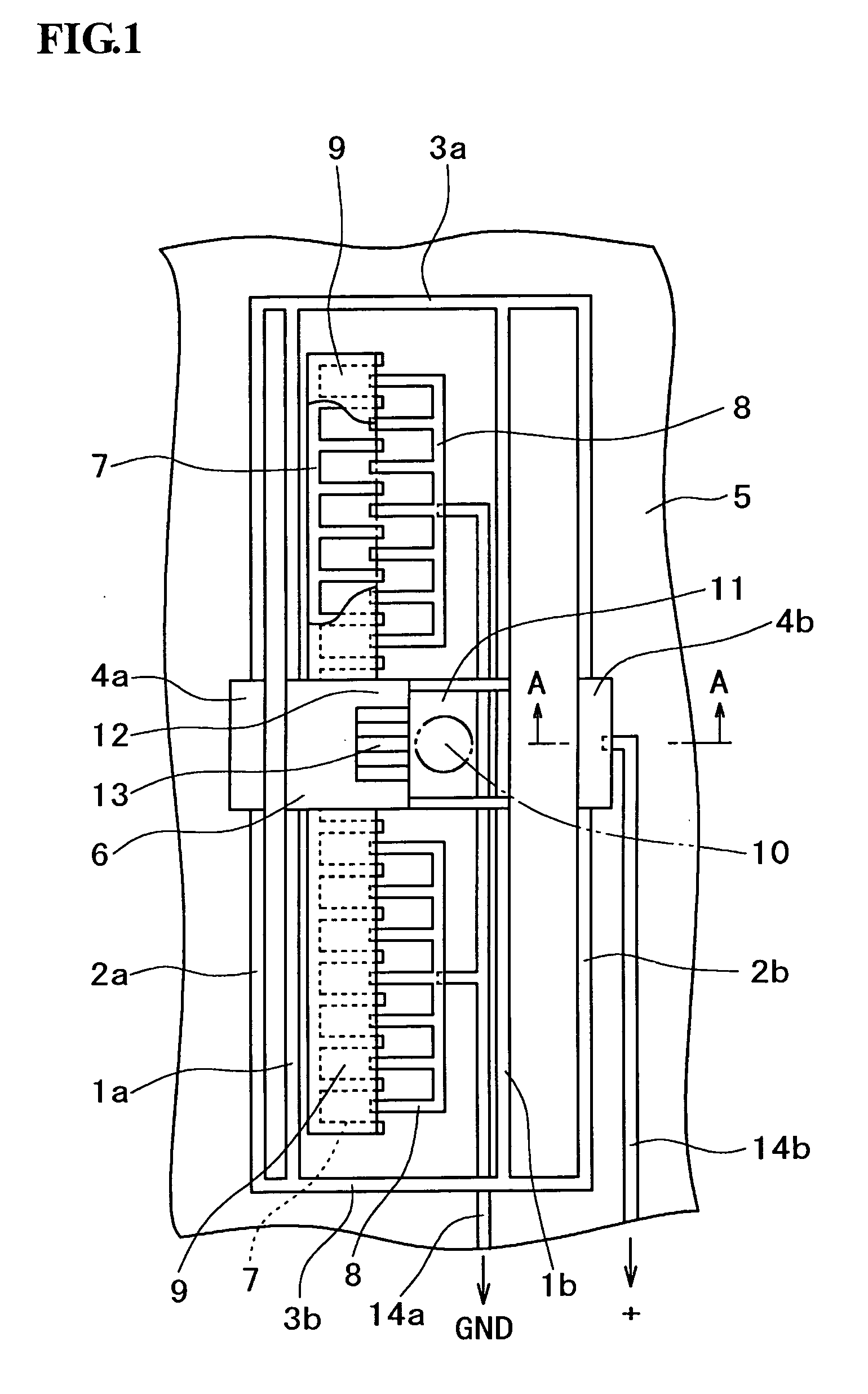 Electrostatic comb drive actuator, and optical controller using the electrostatic comb drive actuator