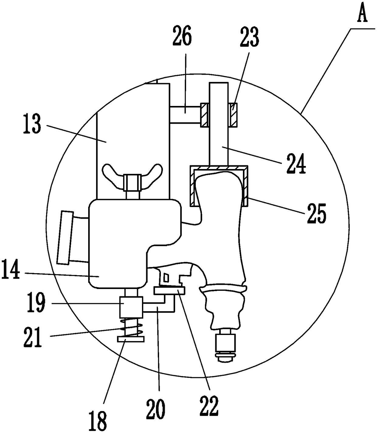 Electric drill fixing device for orthopedic department