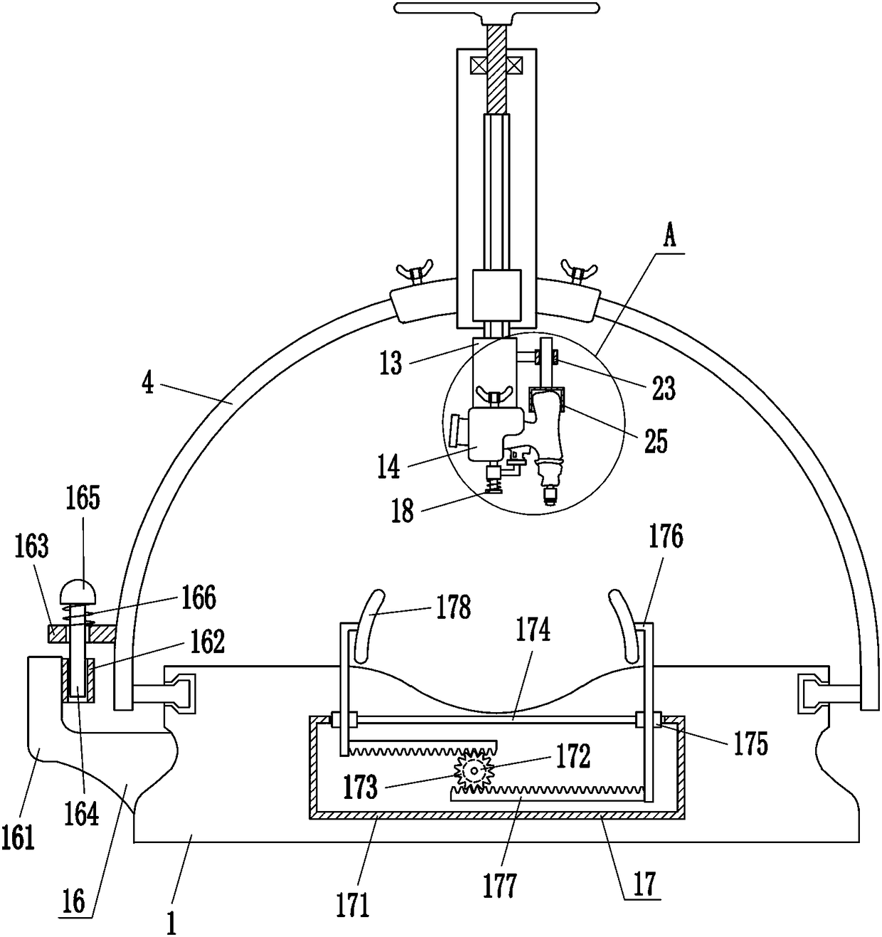 Electric drill fixing device for orthopedic department