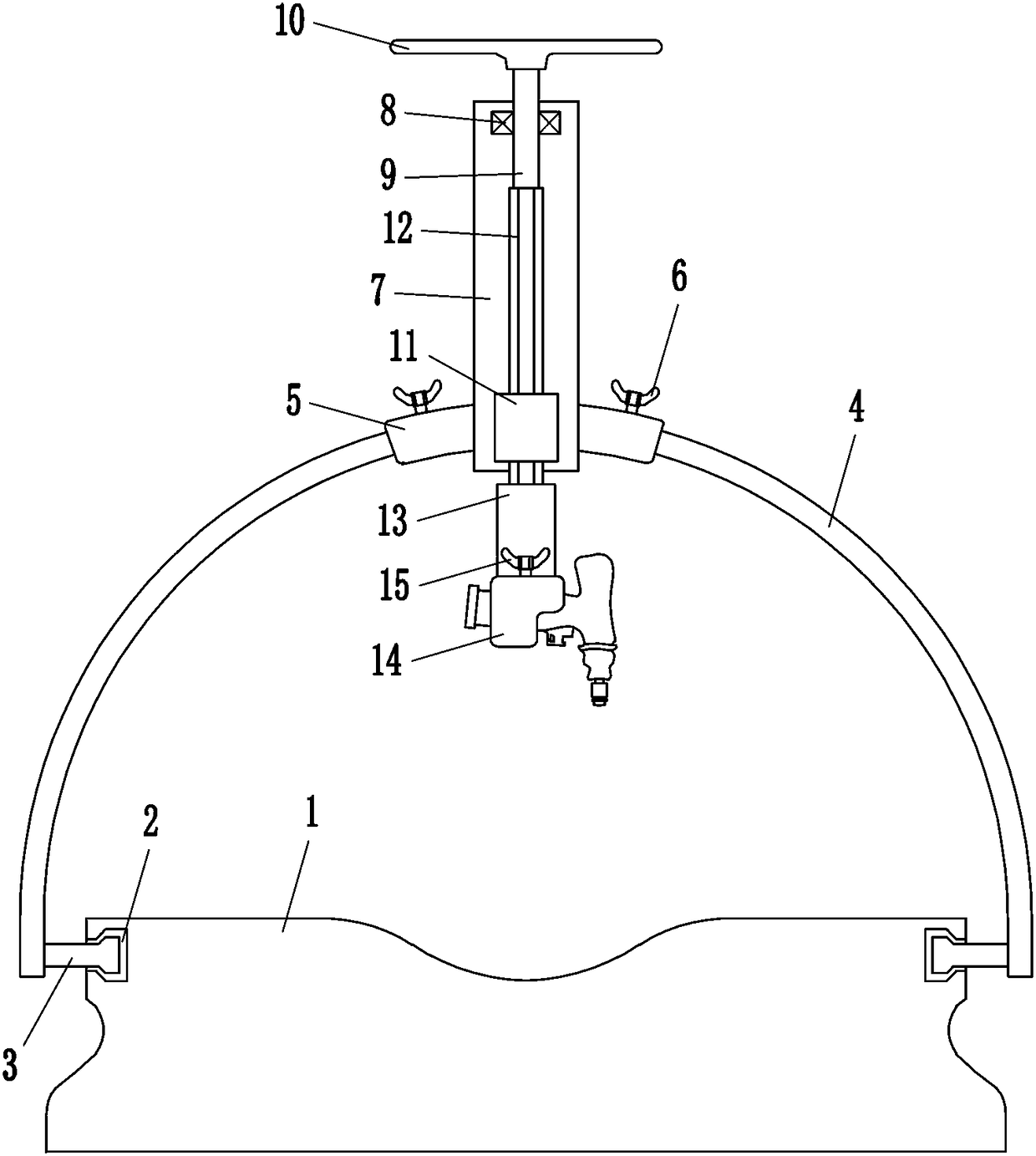 Electric drill fixing device for orthopedic department