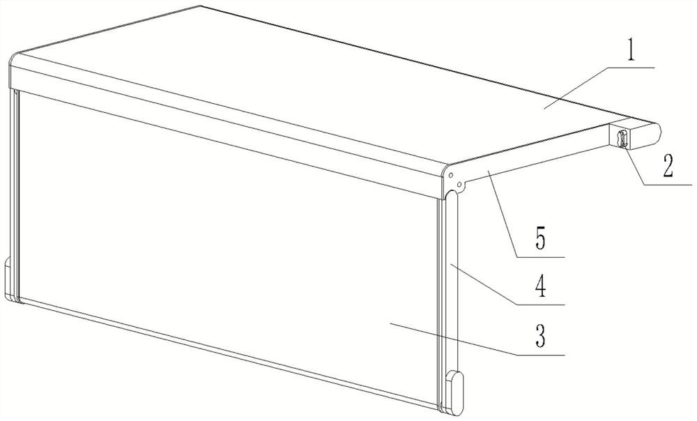 Adjustable hidden sun visor structure for automobiles