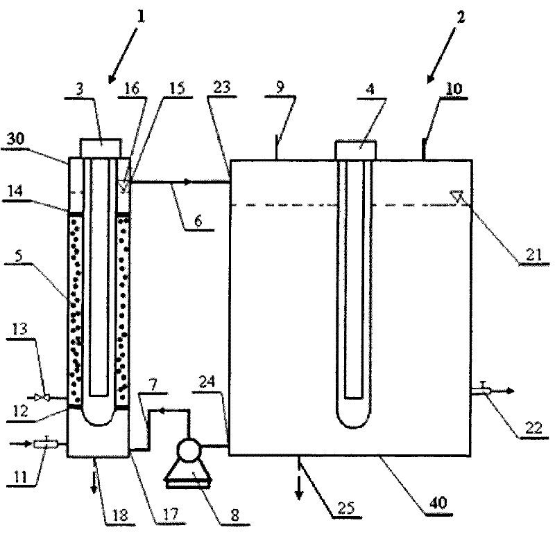 Wastewater treatment system and water treatment method based on photochemical reaction