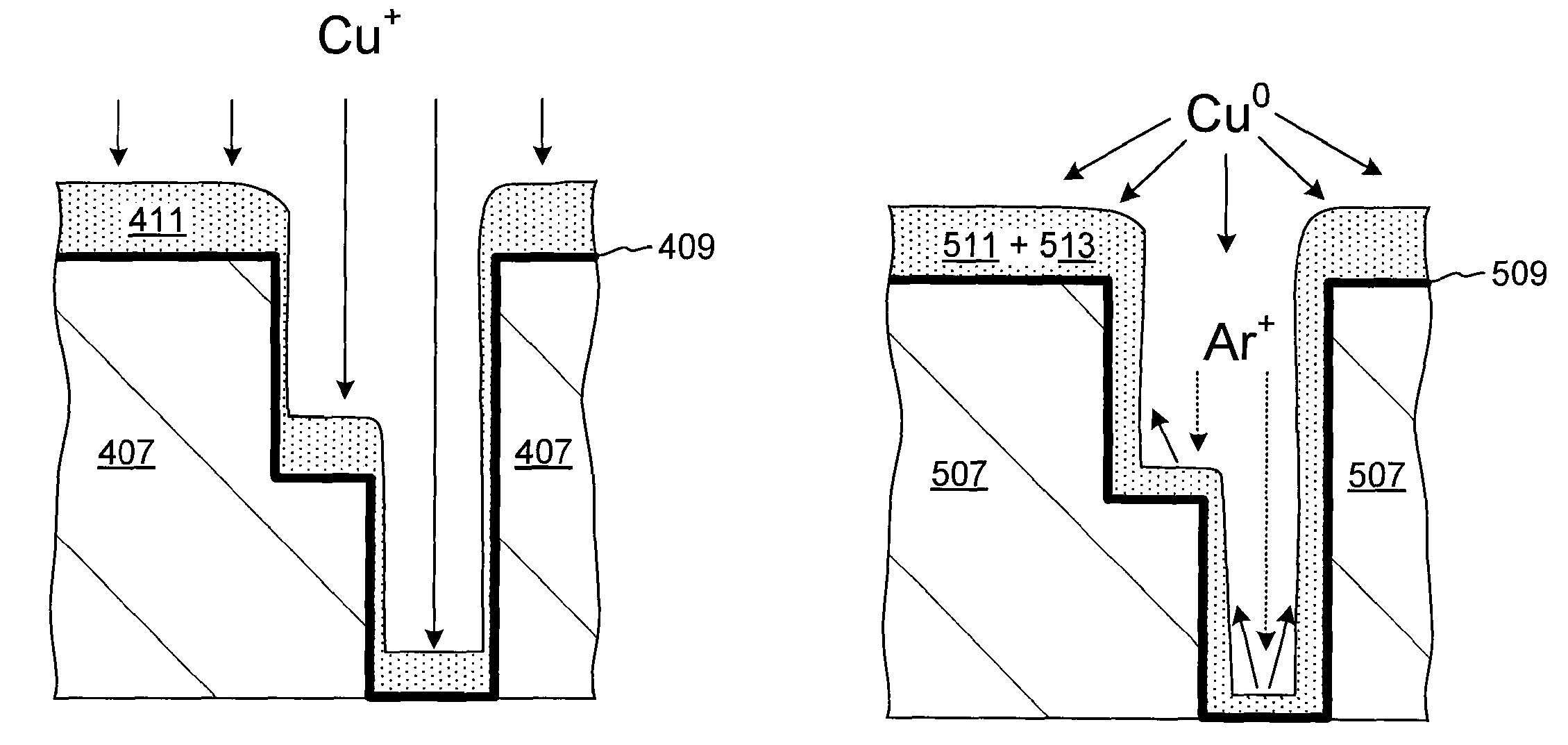 Multistep method of depositing metal seed layers