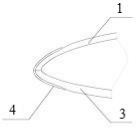 Wing leading edge structure, forming mold and preparation method thereof for micro-miniature unmanned aerial vehicle