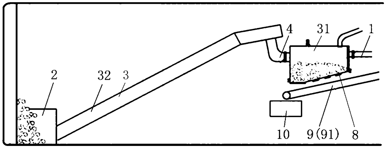 A kind of slag discharge method of shield machine