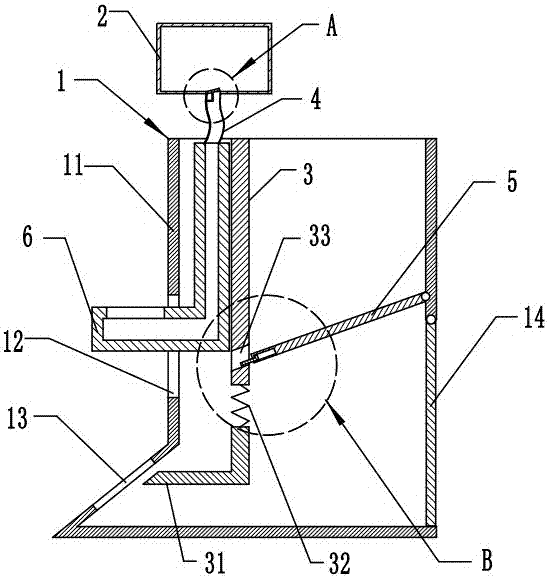 Feed and water feeding device for dairy cow cubs