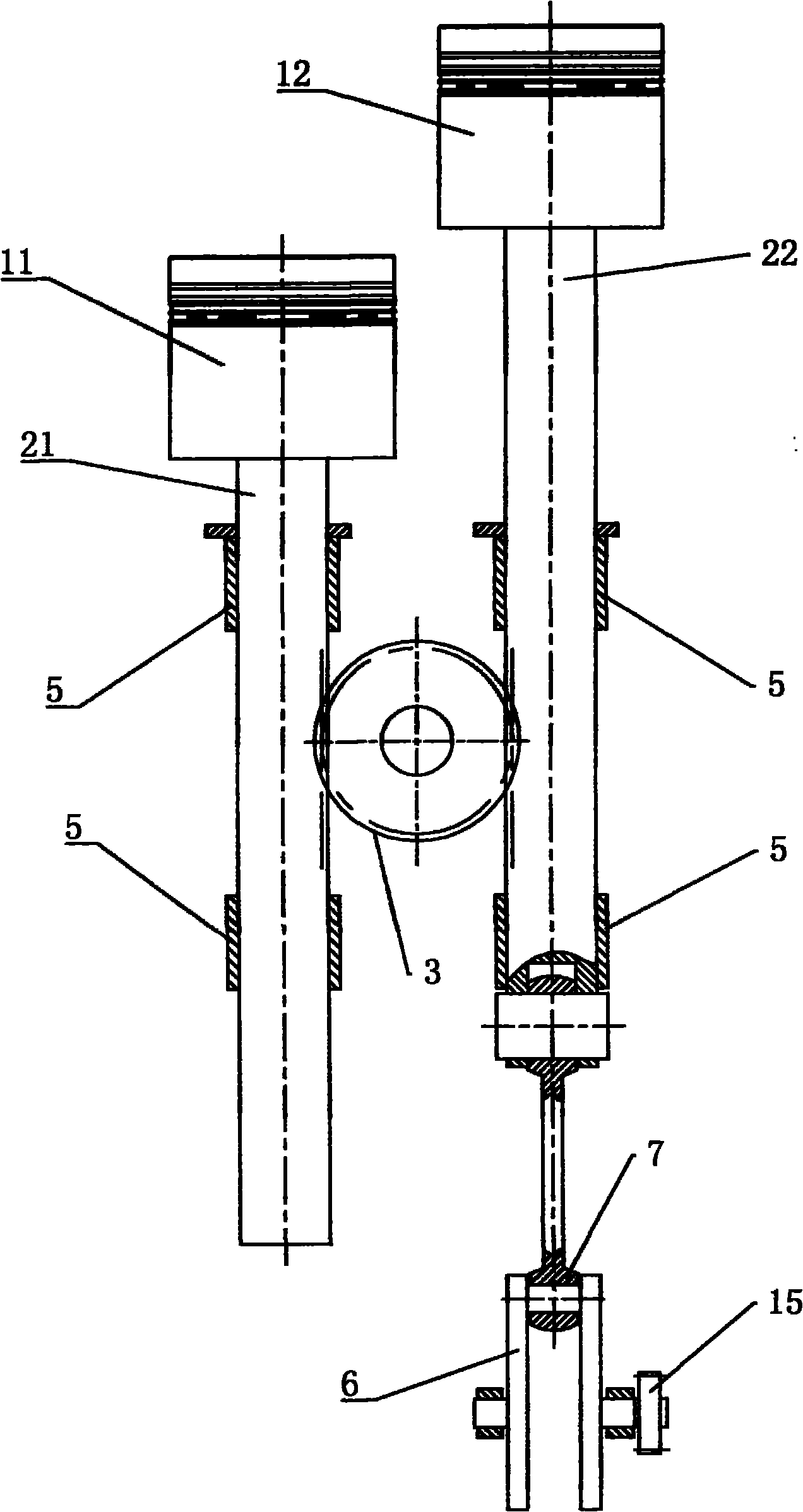 Quasi-free piston internal combustion engine